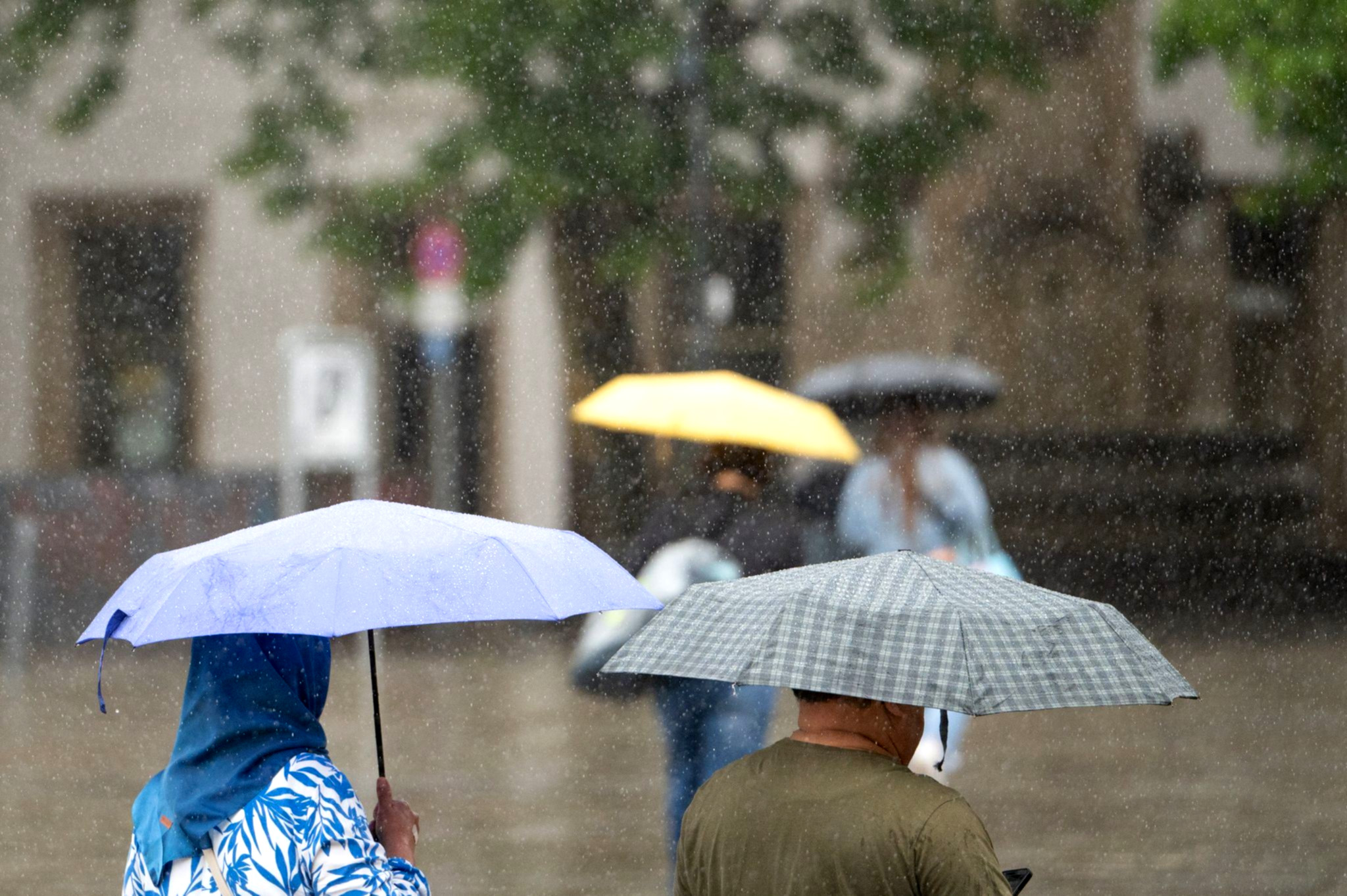 Wolken, Regen, Blitz – Michael wütet.